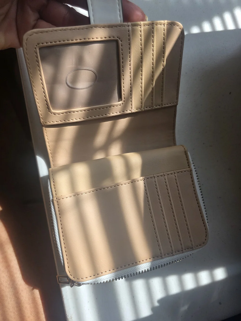GUESS White Logo Bifold Wallet